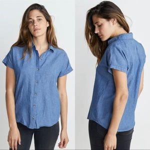 Marine Layer Margot Button Down Chambray Top